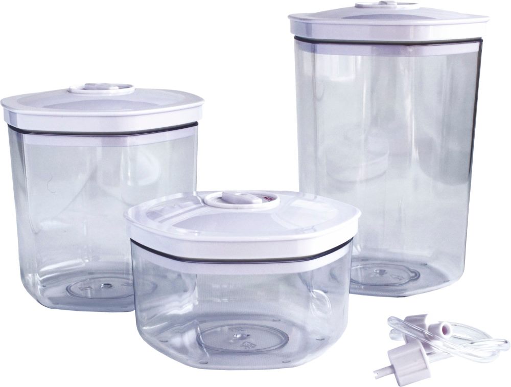 Maxxo vakuovací dózy na potraviny 3ks, 700ml, 1400ml, 2000ml VC1800