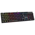 Mechanická herní klávesnice C-TECH Morpheus (GKB-11), casual gaming, CZ/SK, červené spínače, RGB pod