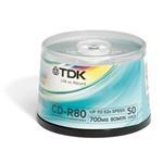 Média CD-R TDK 700MB 52x 50-cake t18770