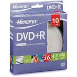 Média DVD+R Memorex 4.7GB 16x, CakeBox, 10-pack