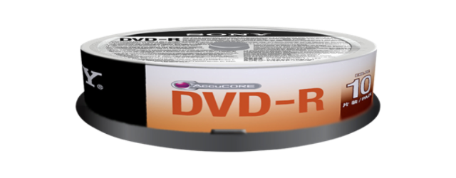 Média DVD-R SONY DMR-47; 4.7GB; 16x; 10ks Spindle 10DMR47SP
