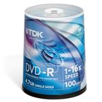 Média DVD-R TDK 4,7GB 16x 100-cake t19479