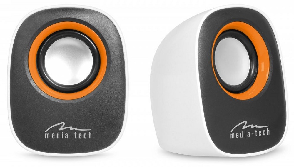 Media-Tech IBO stereo reproduktory, RMS 6W, USB, biele MT3137W