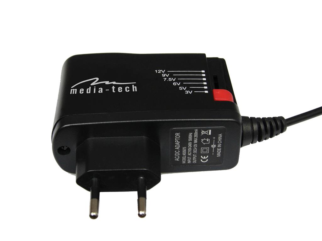 Media-Tech TABLET UNIVERSAL POWER ADAPTOR napájaci adaptér pre tablety MT6267