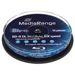 MEDIARANGE BD-R BLU-RAY 50GB 6x DoubleLayer PRINTABLE spindl 10pck/bal MR509