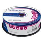 Mediarange CD-R, MR201, 25-pack, 700MB, 52x, 80min., 12cm, bez možnosti potlače, cake box, Standard