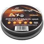 MEDIARANGE DVD-RW 4,7GB 4x spindl 10pck/bal MR450