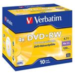 Médium Verbatim DVD+RW 4,7GB 4x jewel