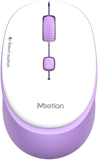 Meetion Myš R571 bezdrátová, fialová 6970344732810