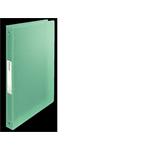 Měkké desky PP. 4 kulaté kroužky. Hřbet 25 mm. A4, zelené 626248