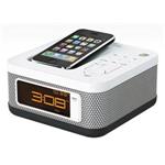 Memorex mini radiobudík, stříbrný pro iPod/iPhone m10129
