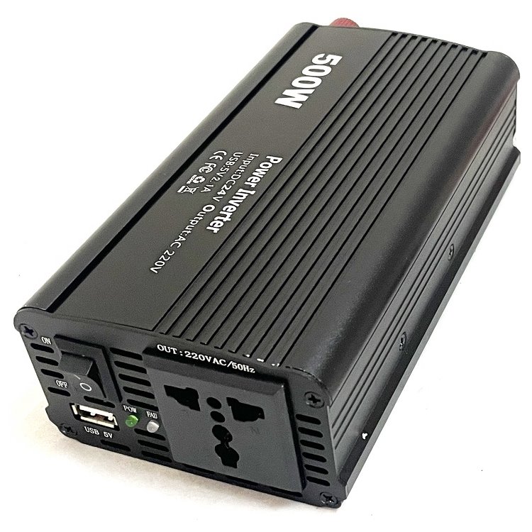 Menič napätia do auta DY-8109-24, DC/AC 24V/230V, 500W, USB