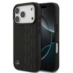 Mercedes Leather Laurel Leaves MagSafe Zadný Kryt pre iPhone 17 Pro čierny 57983127874