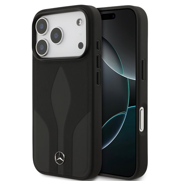 Mercedes Leather The Move MagSafe Zadný Kryt pre iPhone 17 Pro čierny 57983127855
