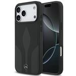 Mercedes Leather The Move MagSafe Zadný Kryt pre iPhone 17 Pro Max čierny 57983127856