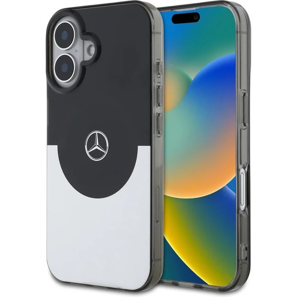 Mercedes PC/TPU Double Layer MagSafe Zadný Kryt pre iPhone 16 čierny 57983122403