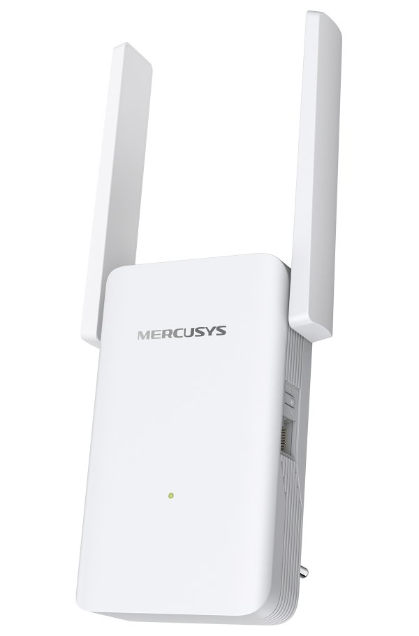MERCUSYS "AX3000 Wi-Fi Range Extender SPEED: 574 Mbps at 2.4 GHz + 2402 Mbps at 5 GHzSPEC: 2× Fixed External Anten ME80X