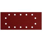 Metabo 10ks Brúsny papier pre upínanie 115x280 mm, P240, 14 otvorov (drevo,kov, farebné nátery) 624497000