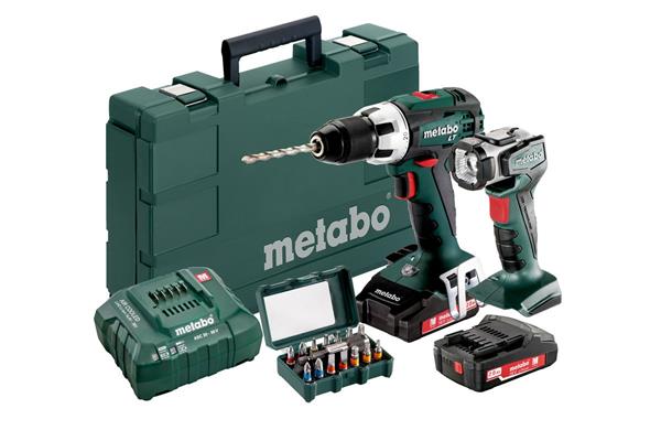 Metabo BS 18 LT Set + ULA + Sada bitov - Aku Vŕtačka so skrutkovačom 2x2,0 Ah 602102540