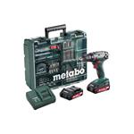 Metabo BS 18 Set Mobilná dielňa, 18-Voltová Aku-vŕtačka so skrutkovačom + príslušenstvo 602207880