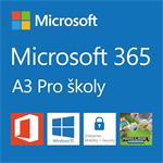 Microsoft CSP Microsoft 365 A3 for faculty (pro školy) předplatné 1 rok, vyúčtování měsíčně AAA-73019