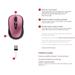Microsoft Mouse Wireless Mobile 3500, Magenta Pink GMF-00277