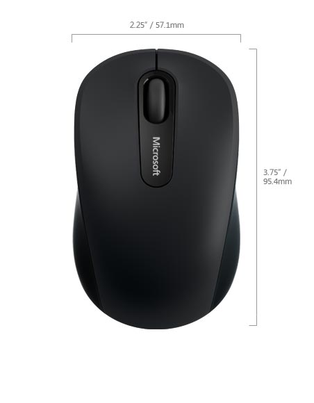 Microsoft Myš Bluetooth Mobile Mouse 3600, 1000DPI, Bluetooth, optická ...