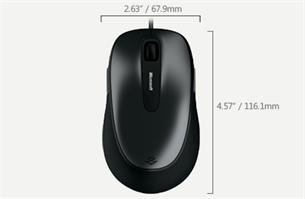 Microsoft Myš Microsoft Comfort Mouse 4500, 1000DPI, optická, 5tl., 1 koliesko, šedá, klasická, Blu 4FD-00024
