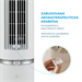 MIDEA Aroma Smart ventilátor MFZ402R0BPW, odnim. DO, teplotný senzor, 4 rýchlostí, 7h progr. časovač,