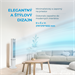 MIDEA Aroma Smart ventilátor MFZ402R0BPW, odnim. DO, teplotný senzor, 4 rýchlostí, 7h progr. časovač,