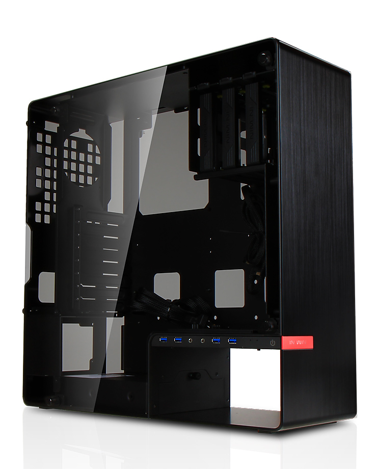 Midi ATX skříň In Win 904 Black/Red 904 PLUS BLACK