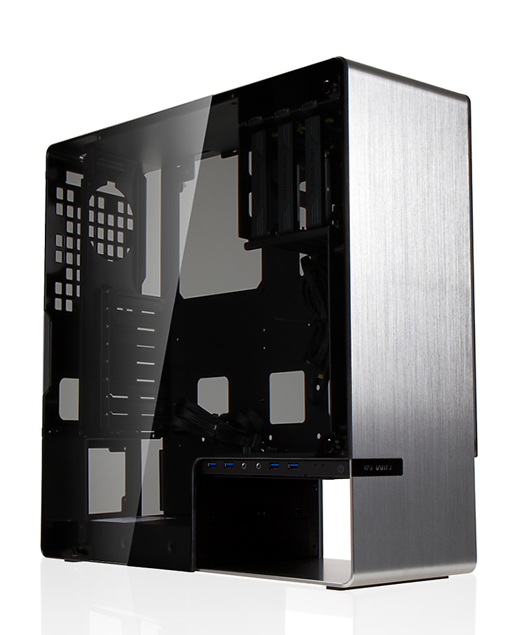 Midi ATX skříň In Win 904 Silver 904 PLUS SILVER