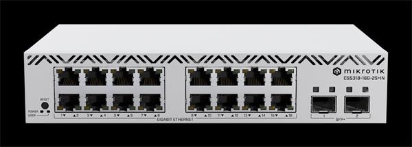 MIKROTIK Cloud Smart Switch 318-16G-2S+IN with SwitchOS, desktop case CSS318-16G-2S+IN