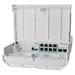 MikroTik netPower Lite 7R, 7x LAN PoE in, 1x LAN PoE out, 2x SFP+, SwOS CSS610-1Gi-7R-2S+OUT