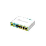 MIKROTIK RouterBOARD hEX PoE lite + L4 (650MHz, 64 MB RAM, 5xLAN switch, USB, plastic case, zdroj) RB/750UPr2