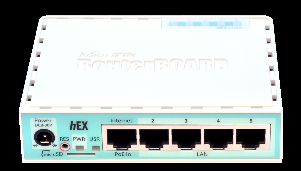 MikroTik RouterBOARD hEX RB750Gr3 - Směrovač - 4portový switch - GigE