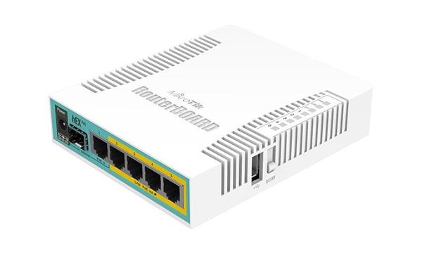 MikroTik RouterBOARD hEX RB960PGS - Směrovač - 4portový switch - GigE