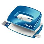 Mini děrovačka Leitz NeXXt 5060, metalická modrá 50601036