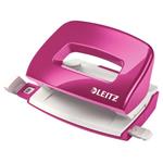 Mini děrovačka Leitz NeXXt 5060, metalická růžová 50601023
