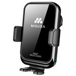 MISURA držák mobilu do auta s bezdrátovým nabíjením MA04 černý P22PWC1B01
