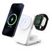 Mobile Origin Qi2 CompactStand 3-in-1 - White/Silver CMSTQ2-31-WHT