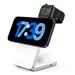 Mobile Origin Qi2 CompactStand 3-in-1 - White/Silver CMSTQ2-31-WHT