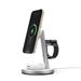 Mobile Origin Qi2 PowertStand 3-in-1 with GaN 35W adapter - White/Silver PWSTQ2-31-WHT
