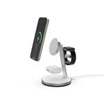 Mobile Origin Qi2 PowertStand 3-in-1 with GaN 35W adapter - White/Silver PWSTQ2-31-WHT