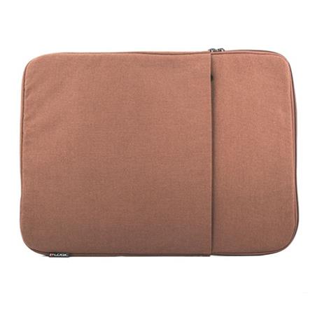 Modecom Logic obal PLUSH na notebooky do velikosti 15,6", 2 kapsy, hnědá FUT-LC-PLUSH-15-BROWN