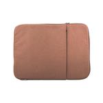 Modecom Logic obal PLUSH na notebooky do velikosti 15,6", 2 kapsy, hnědá FUT-LC-PLUSH-15-BROWN