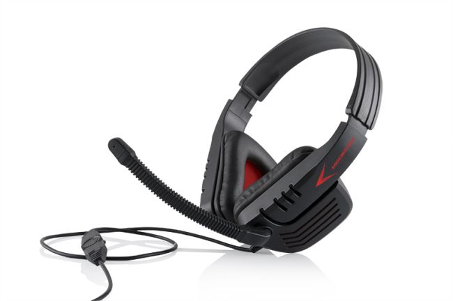 Modecom MC-823 RANGER headset, herní sluchátka s mikrofonem, černo-červená S-MC-823-RANGER