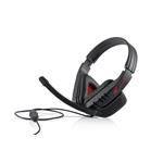 Modecom MC-823 RANGER headset, herní sluchátka s mikrofonem, černo-červená S-MC-823-RANGER