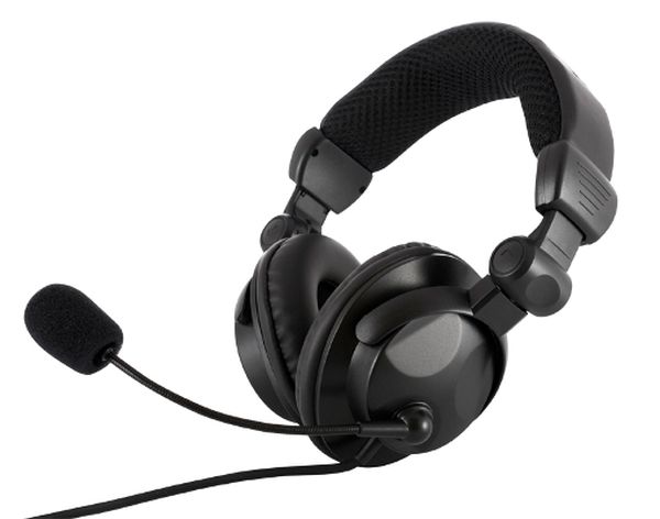Modecom MC-826 HUNTER headset, herní sluchátka s mikrofonem, černá S-MC-826-HUNTER