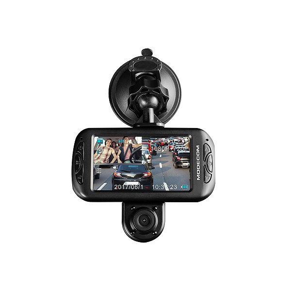 Modecom MC-CC15 FHD duální kamera do auta, Full HD/HD 1080/720p, 12MPx, microSD/SDHC, 3.0"LCD, microUSB, G-se KS-MC-CC15